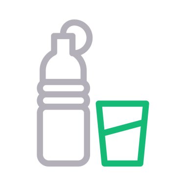 meyve suyu vektörü düz renk simgesi