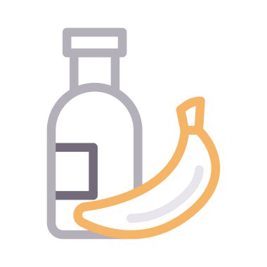 meyve vektörü düz renk simgesi