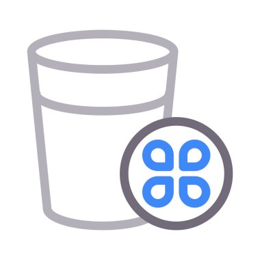 meyve suyu vektörü düz renk simgesi