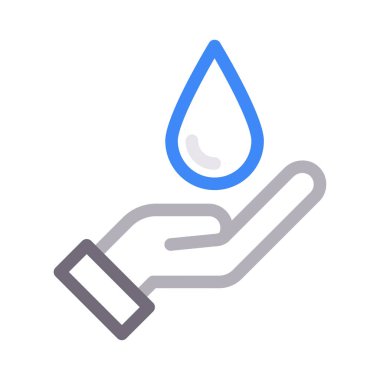 bakım vektörü düz renk simgesi