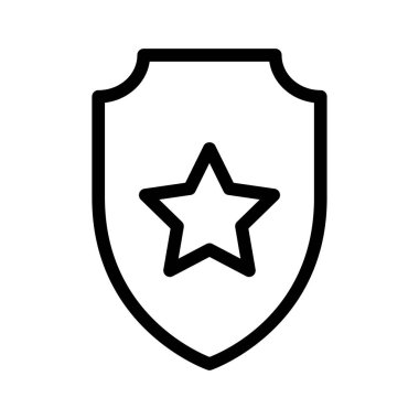 rozet vektörü ince çizgi simgesi