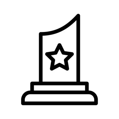 ödül vektörü ince çizgi simgesi