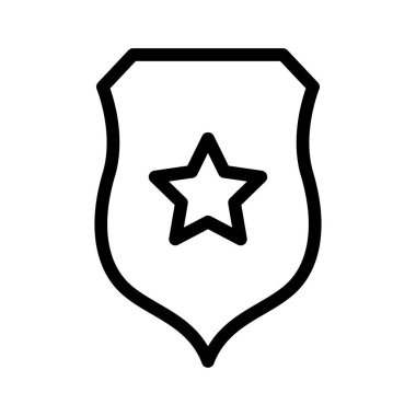 rozet vektörü ince çizgi simgesi