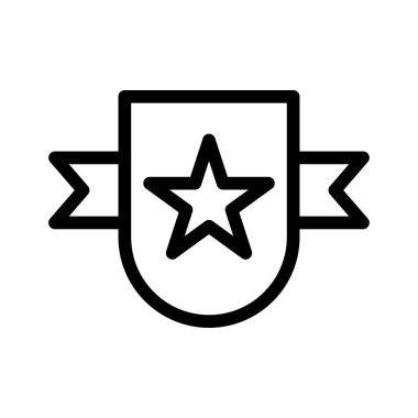 yıldız vektörü ince çizgi simgesi