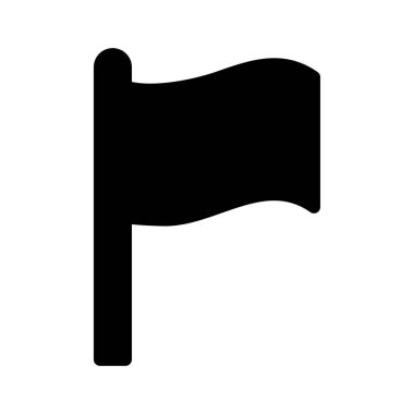 başarı vektörü glyph düz simgesi