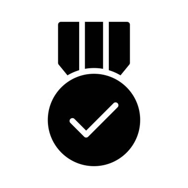 Rozet vektör düz simgesi