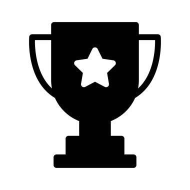 kupa vektör simgesi düz simge