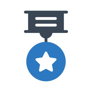 Madalya vektör renk simgesi