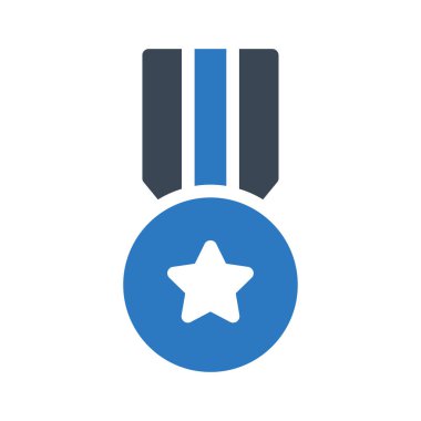 Madalya vektör renk simgesi