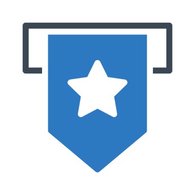 Rozet vektörü renk simgesi