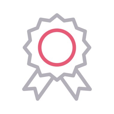 Madalya vektör renk çizgisi simgesi