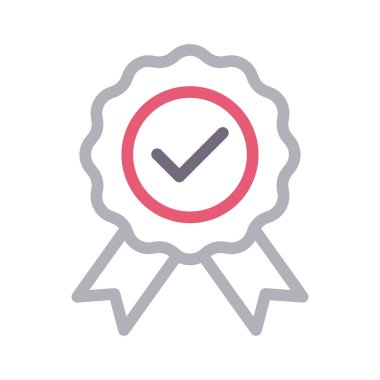 Madalya vektör renk çizgisi simgesi