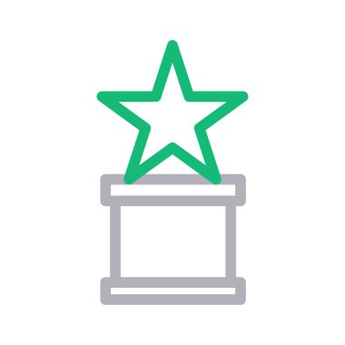 Madalya vektör renk çizgisi simgesi