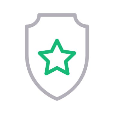 rozet vektör renk çizgisi simgesi