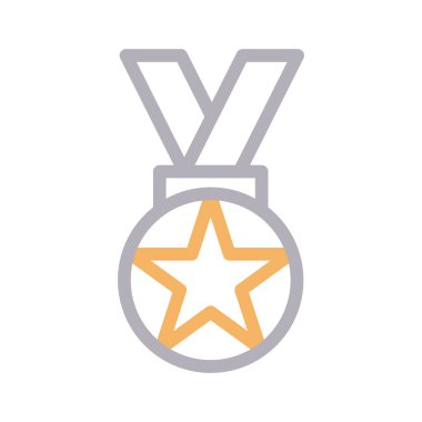 ödül vektör renk çizgisi simgesi