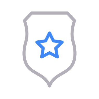 rozet vektör renk çizgisi simgesi