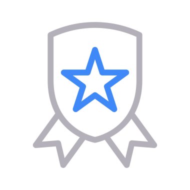 rozet vektör renk çizgisi simgesi