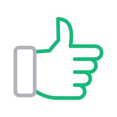 Tamam vektör renk çizgisi simgesi