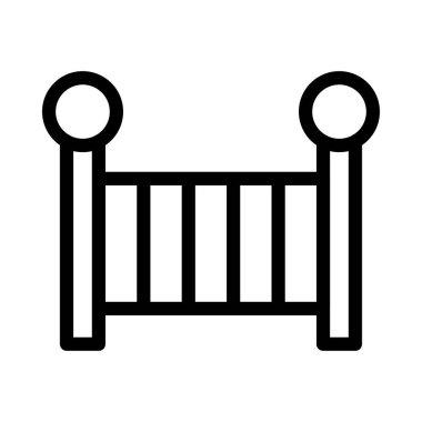 bebek vektör ince çizgi simgesi 