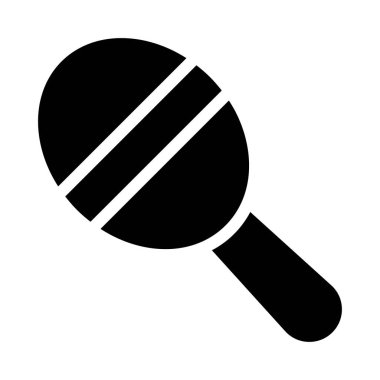 çıngırak vektör düz simgesi 