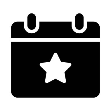 takvim vektörü düz simgesi 