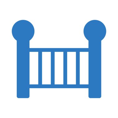 bebek beşiği vektör renk simgesi 