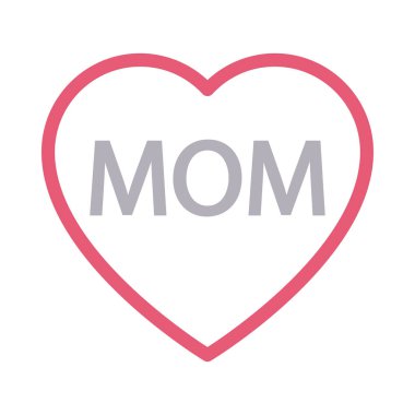 Annemi seviyorum Düz çizgi simgesi 