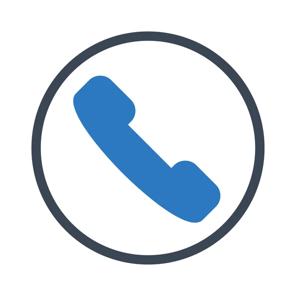 Telefoon Vector Glyph Kleur Pictogram — Stockvector