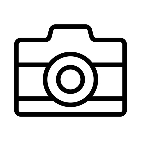 Dslr Vektor Vékony Vonal Ikon — Stock Vector