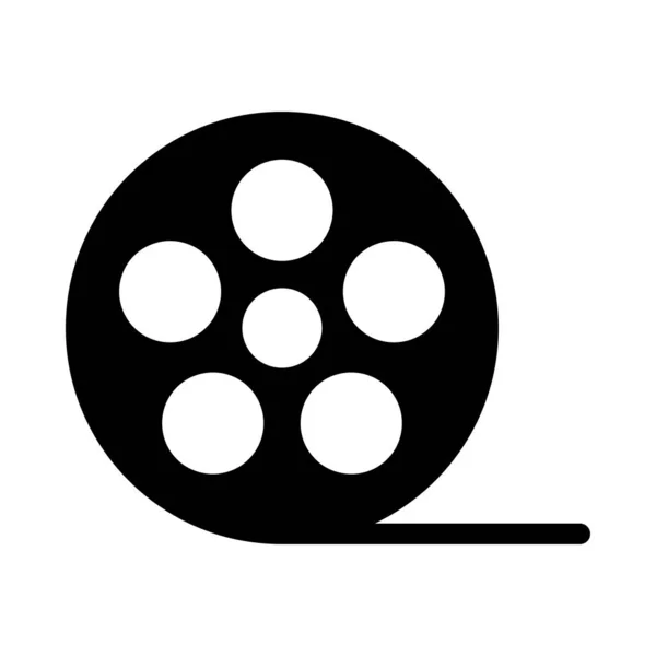 Reel Vector Hiëroglief Plat Pictogram — Stockvector