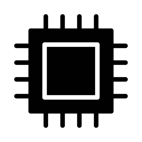 Puce Vecteur Glyphe Icône Plate — Image vectorielle