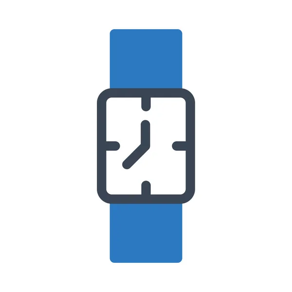 Reloj Vector Glifo Icono Color — Archivo Imágenes Vectoriales