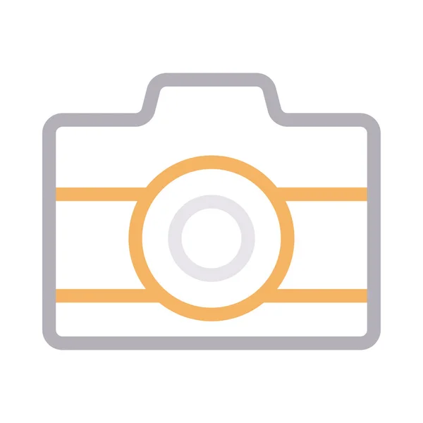 Dslr Vector Flat Line Icon — 스톡 벡터