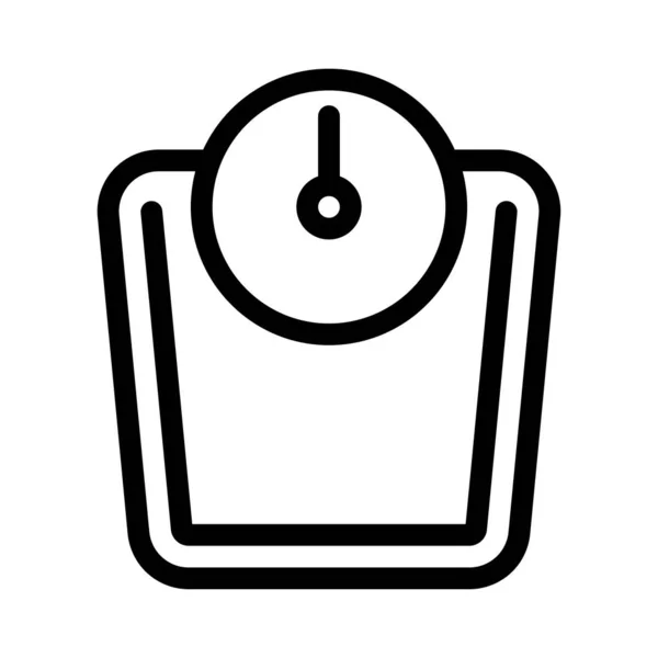 Meter Vector Thin Line Icon — 스톡 벡터