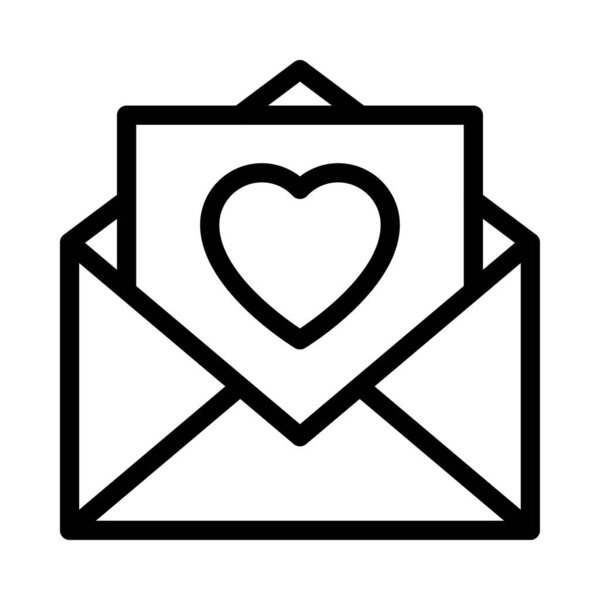 иконка тонкой линии вектора конверта 