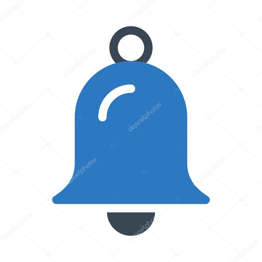 bell vector glyph color icon