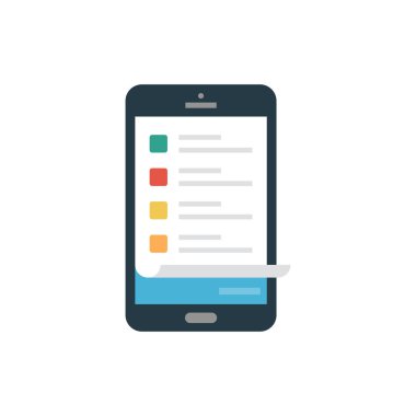 telefon vektörü düz simgesi