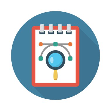 çalışma vektörü düz simgesi