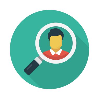 kullanıcı vektörü düz simgesi