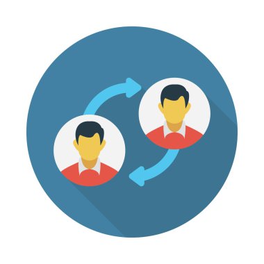 vektör düz simgesini transfer et