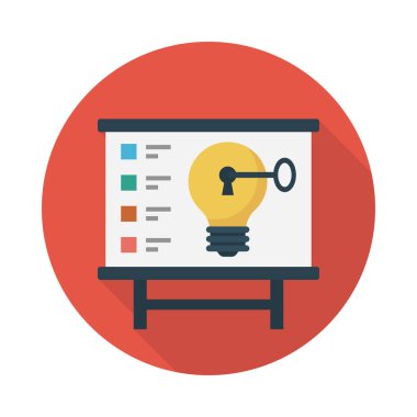 vektör düz simgesini kilitle