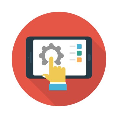 vektör düz simgesi ayarlanıyor