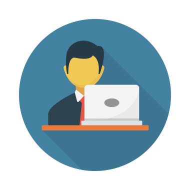 işçi vektör düz simgesi