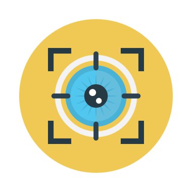 Kamera vektör düz simgesi