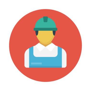 çalışan vektör düz simgesi