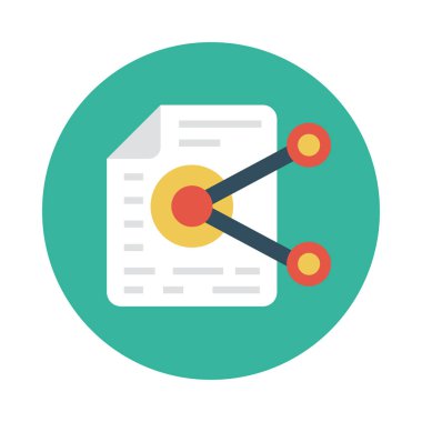 Web vektörü düz simgesi