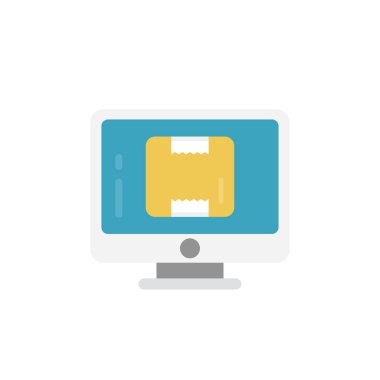 çevrimiçi vektör düz renk simgesi 