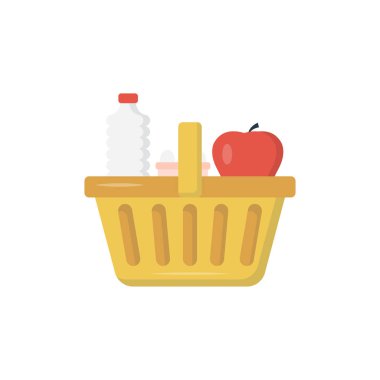 meyve vektörü düz renk simgesi 