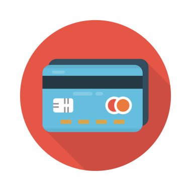 kart vektörü düz renk simgesi 