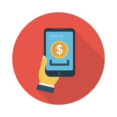 çevrimiçi vektör düz renk simgesi 